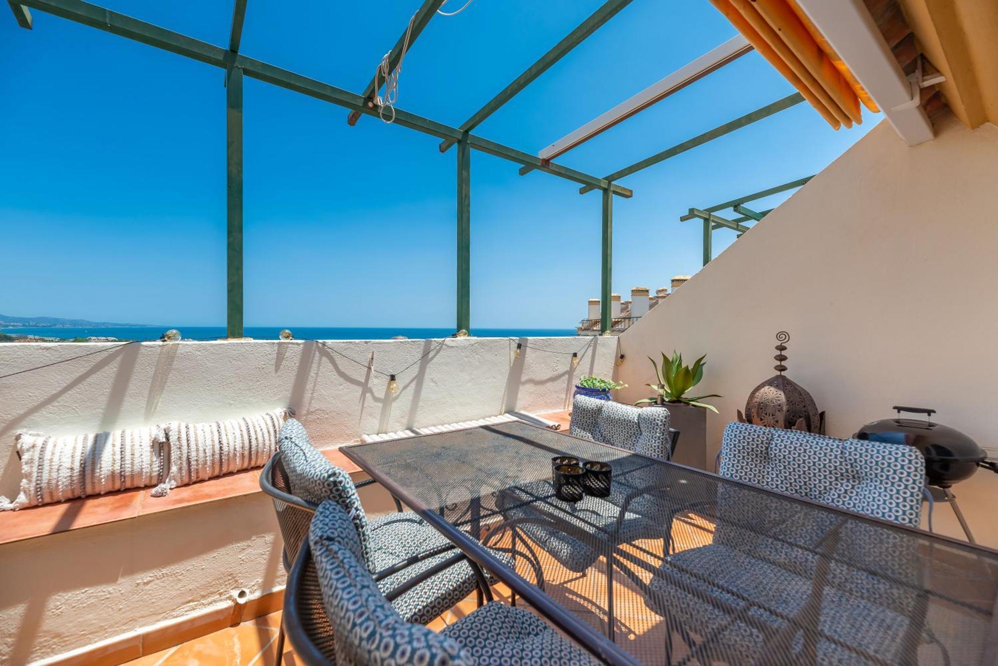Elegant 2 Bdrm Penthouse With Bbq And Pools Daire Marbella Dış mekan fotoğraf