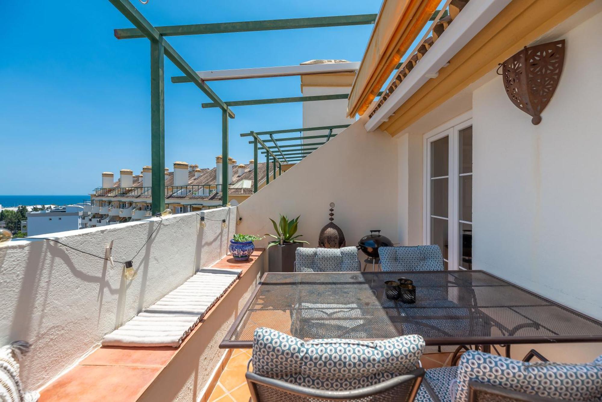 Elegant 2 Bdrm Penthouse With Bbq And Pools Daire Marbella Dış mekan fotoğraf